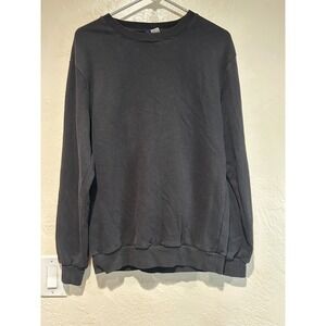 H&M Basic Black Crewneck Long Sleeve Sweatshirt Pullover Women's Size S